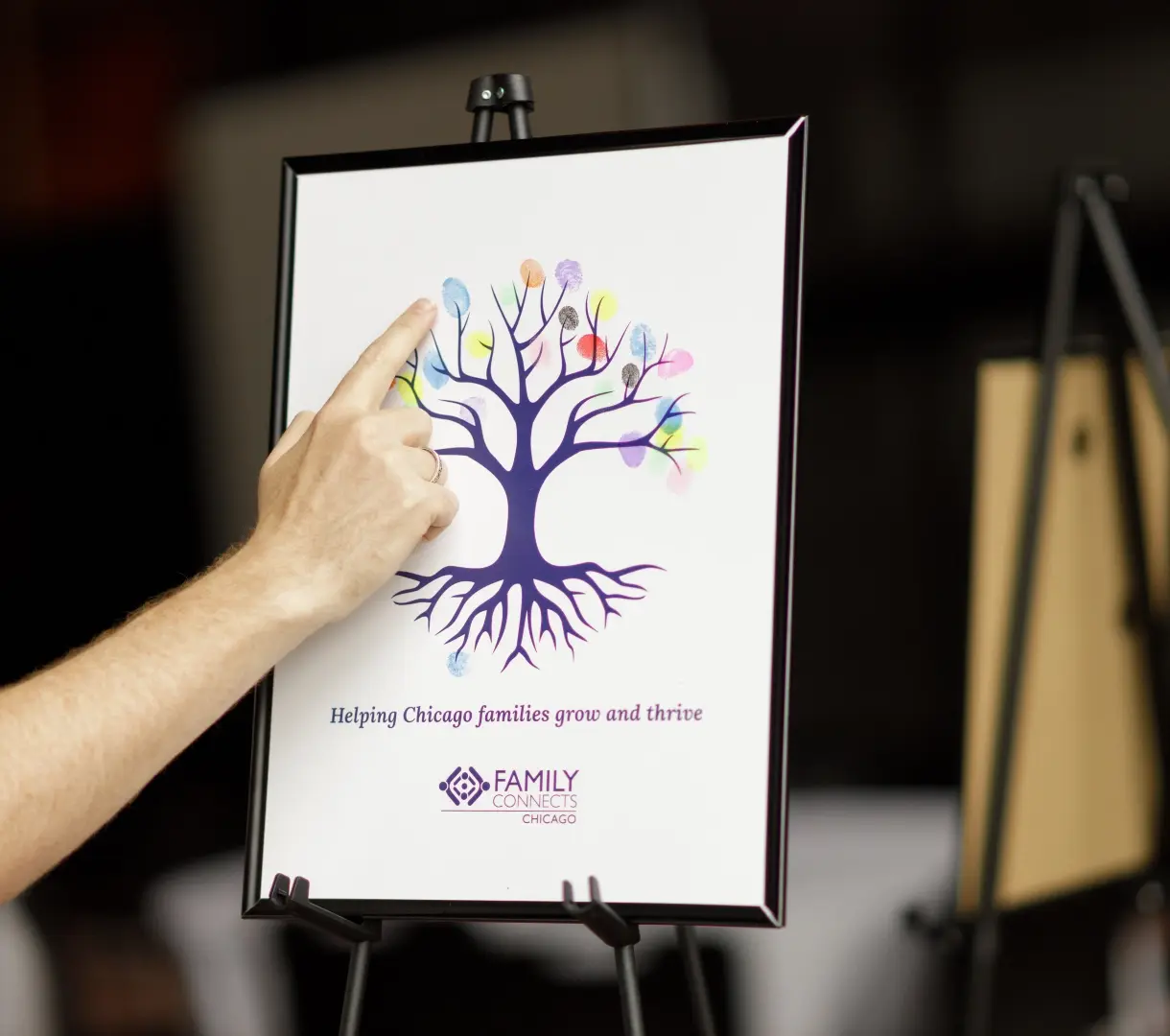 Family Connects Chicago fingerprint tree