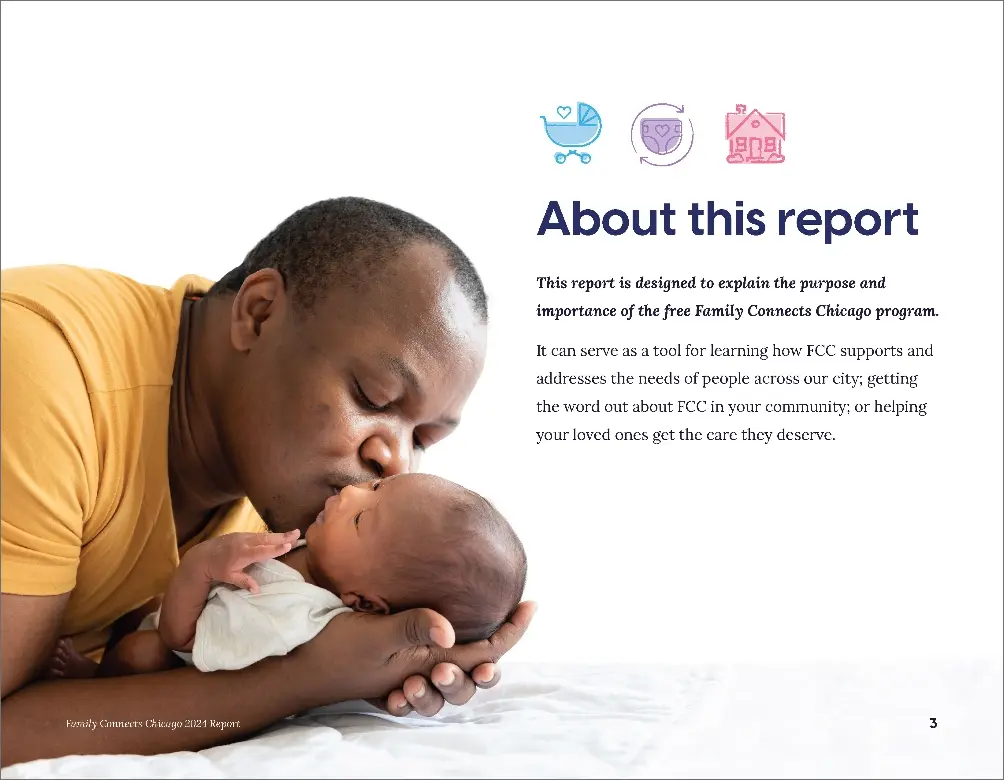 Page from Family Connects Chicago's 2024 Report