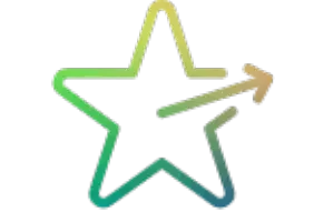 A colorful star icon