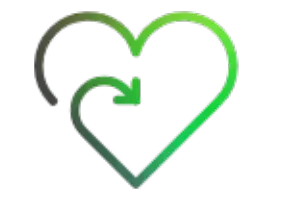 A colorful heart icon
